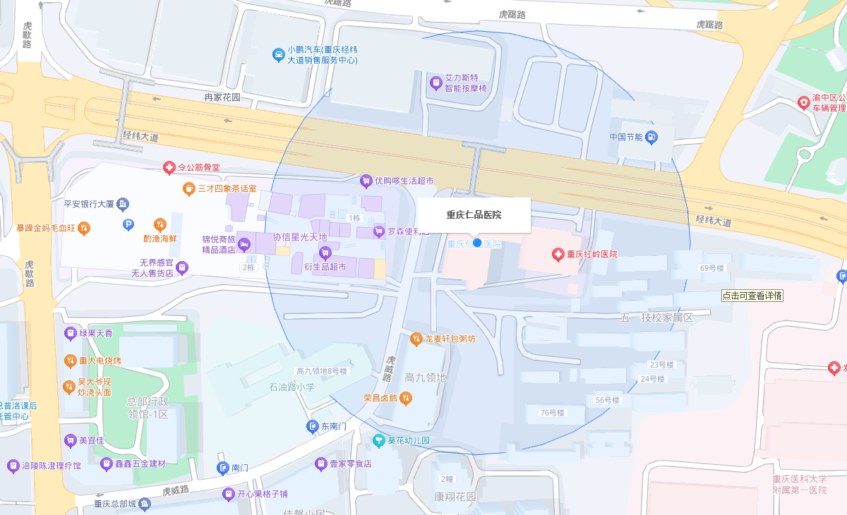 重庆仁品医院来院路线